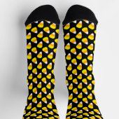 Candy Corn Halloween Pattern Sokken (Top)