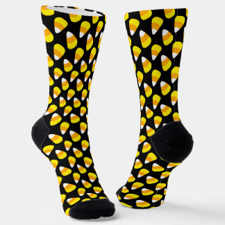 Candy Corn Halloween Pattern Sokken