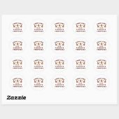Candy Corn Halloween Ronde Sticker (Vel)