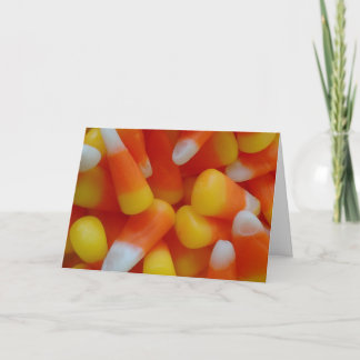 Candy Corn Happy Halloween Card Kaart