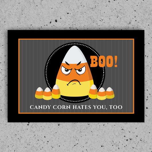 Candy Corn Hater Halloween Deurmat