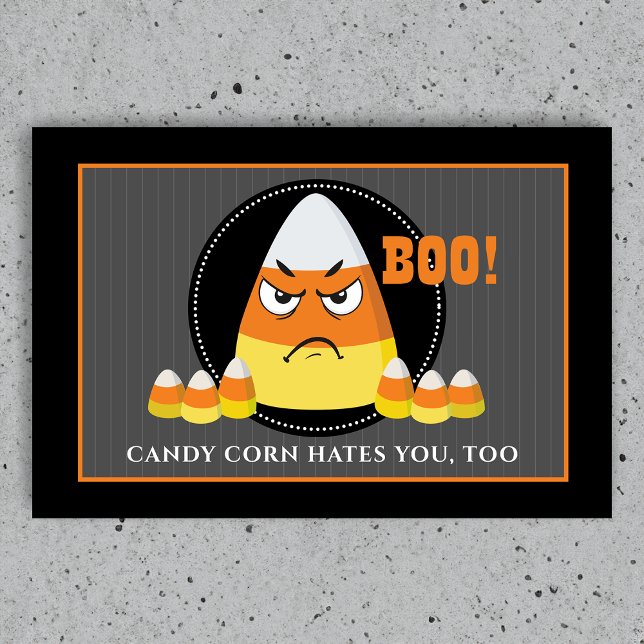 Candy Corn Hater Halloween Deurmat (Creator heeft geüpload)