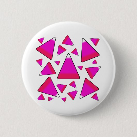 Candy Corn in Pinks Ronde Button 5,7 Cm (Voorkant)