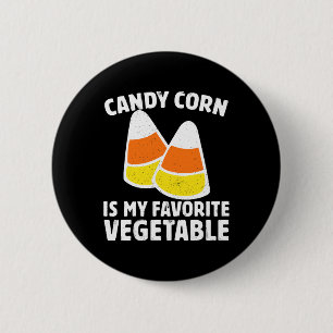 Candy Corn is mijn favoriete T-shirt retro Hall Ronde Button 5,7 Cm