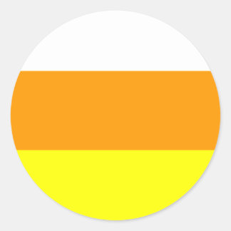 Candy Corn-kleur Ronde Sticker