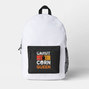 Candy Corn Koningin Halloween SVG-ontwerp Bedrukte Rugzak