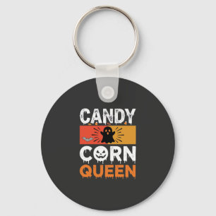 Candy Corn Koningin Halloween SVG-ontwerp Sleutelhanger