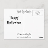 Candy Corn Monster Briefkaart (Achterkant)