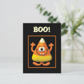 Candy Corn Monster Briefkaart (Staand voorkant)