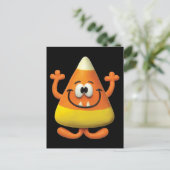 Candy Corn Monster Briefkaart (Staand voorkant)