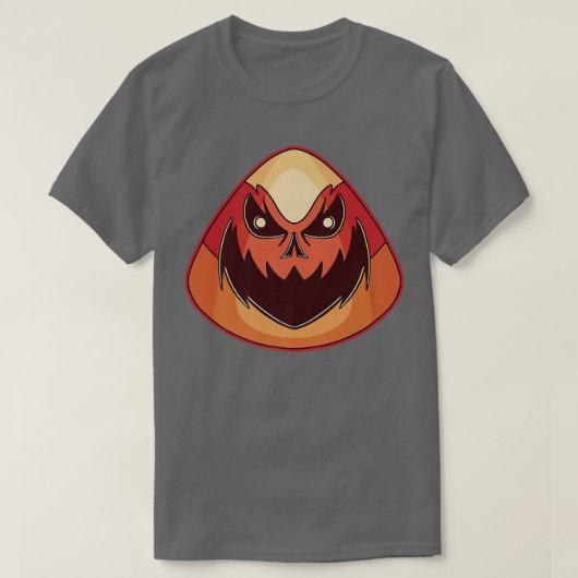 Candy Corn Monster Halloween Creepy Creature200 T-shirt (Design voorkant)