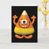 Candy Corn Monster Kaart (Gele Bloem)