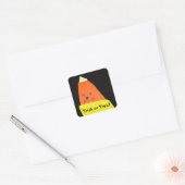 Candy Corn Monster Vierkante Sticker (Envelop)