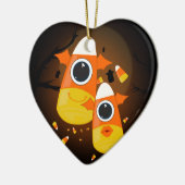 Candy Corn Monsters Keramisch Ornament (Links)