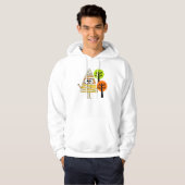 Candy Corn Mummy Halloween Hoodie (Voorkant volledig)