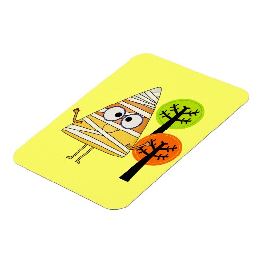 Candy Corn Mummy Halloween Magneet (Linkerzijde)