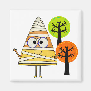 Candy Corn Mummy Halloween Magneet