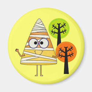Candy Corn Mummy Halloween Magneet