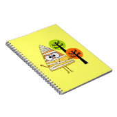 Candy Corn Mummy Halloween Notitieboek (Rechterzijde)