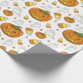 Candy Corn Pattern Wrapping Paper Cadeaupapier (Hoek)