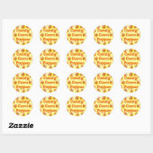 Candy Corn Popper Ronde Sticker (Vel)