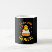 Candy Corn Queen Cute Halloween Kawaii Crown Koffiemok (Center)
