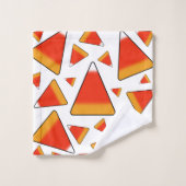 Candy Corn Red en Sinaasappel Bad Handdoek (Wasdoekje)