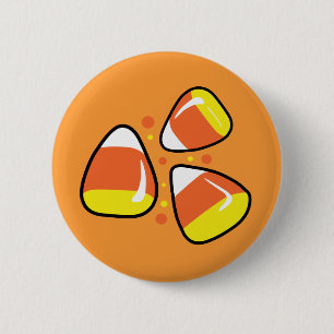 Candy Corn Ronde Button 5,7 Cm
