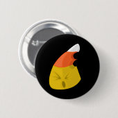 Candy Corn Ronde Button 5,7 Cm (Voorkant /achterkant)