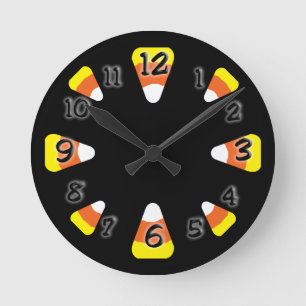 Candy Corn Ronde Klok