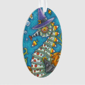 CANDY CORN SEAHORSE WITCH, SOUS LA MER HALLOWEEN (devant)