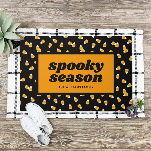 Candy Corn Spooky Seizoen Halloween Deurmat