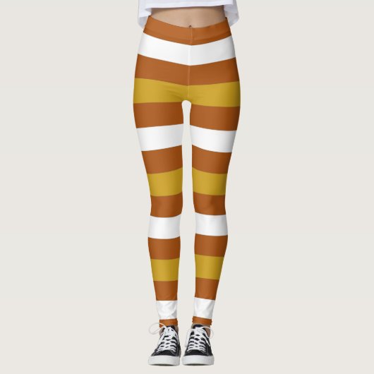 Candy Corn Stripes Leggings (Voorkant)