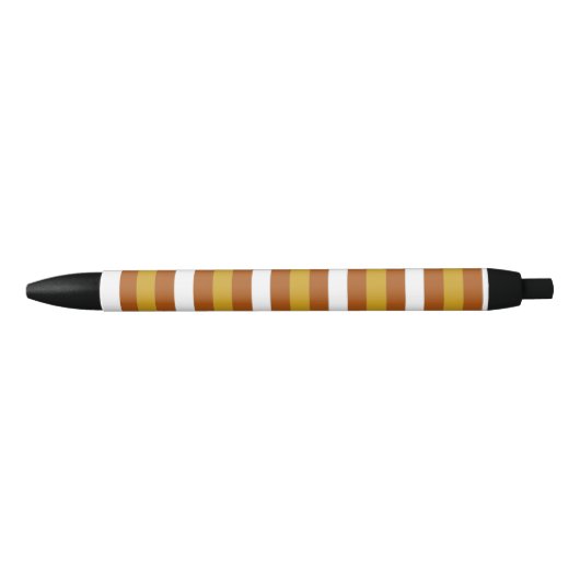 Candy Corn Stripes Zwarte Inkt Pen (Voorkant)