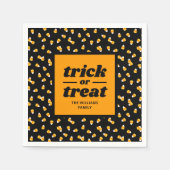 Candy Corn Trick or treat Halloween Party Servet (Voorkant)