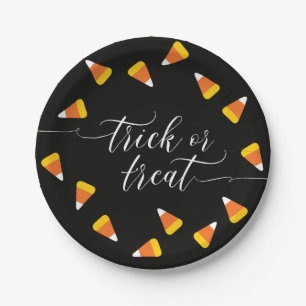 Candy Corn Trick or treat Papieren Bordje