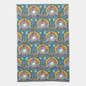 CANDY CORN TURKEY, SERVIETTE DE CUISINE EN OISEAU (Vertical)