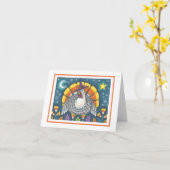 CANDY CORN TURKEY THANKSGIVING WENSKAART blanco Kaart (Gele Bloem)