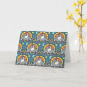 CANDY CORN TURQUIE GRÂCE À LA CARTE DE SALUT Blank (Fleur jaune)