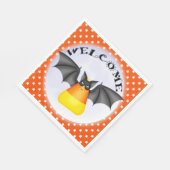 Candy Corn Vampire Halloween Servet (Hoek)