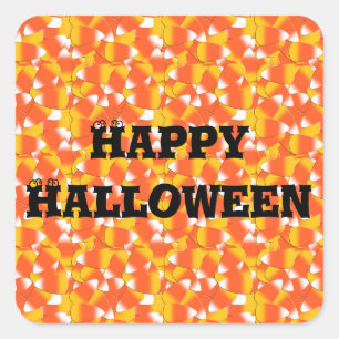 Candy Corn Vierkante Sticker