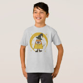 Candy Corn Witch Halloween T-shirt (Voorkant volledig)