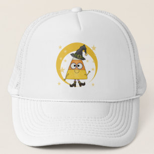Candy Corn Witch Halloween Trucker Pet