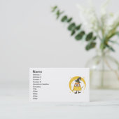 Candy Corn Witch Halloween Visitekaartje (Staand voorkant)