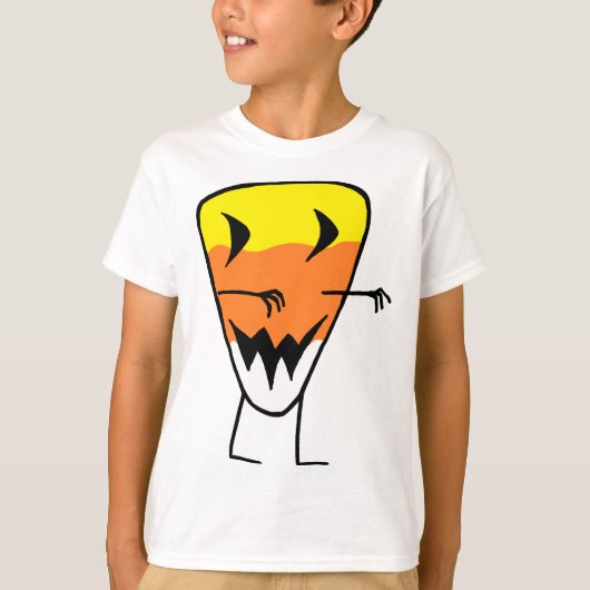 Candy Corn Zombie T-shirt Halloween Enfants Tee -  (Devant)