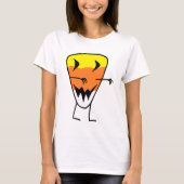 Candy Corn Zombie T-Shirt Halloween Tee femmes (Devant)