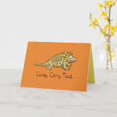 Candy Corny Toad - Drôle carte de voeux Halloween (Fleur jaune)