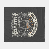 Candy Countdown Halloween Vector Ontwerp Fleece Deken (Voorkant (Horizontaal))