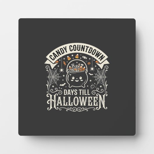 Candy Countdown Halloween Vector Ontwerp Fotoplaat (Voorkant)