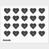 Candy Countdown Halloween Vector Ontwerp Hart Sticker (Vel)